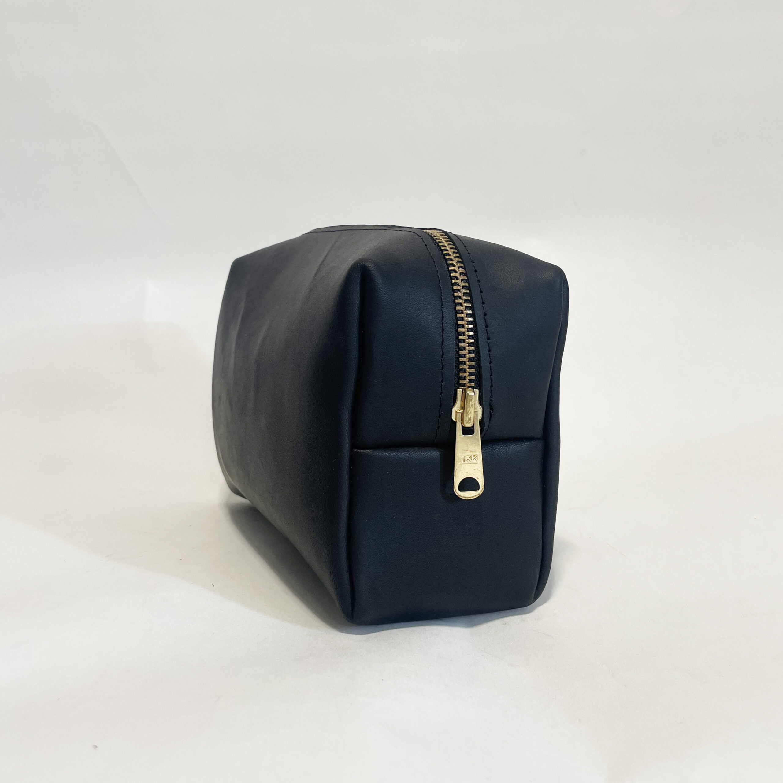 black leather dopp kit